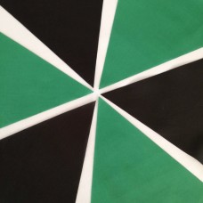 10m Green and Black Bunting
